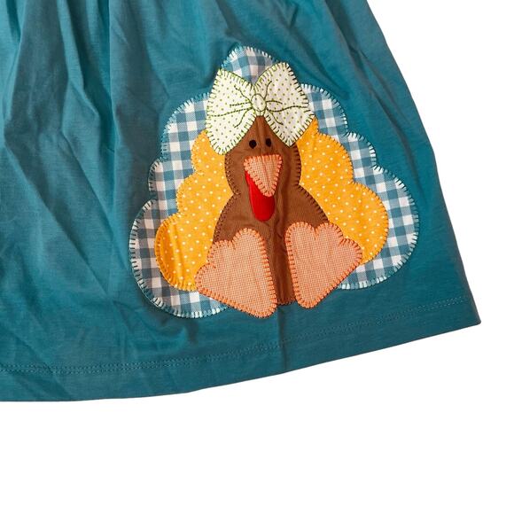 NWT Banana Split 4T Turkey Applique Dress - Picture 2 of 5